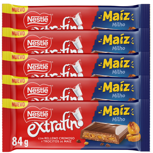 [12620052X5] Nestlé Extrafino Maíz 5 Tabletas de 84g