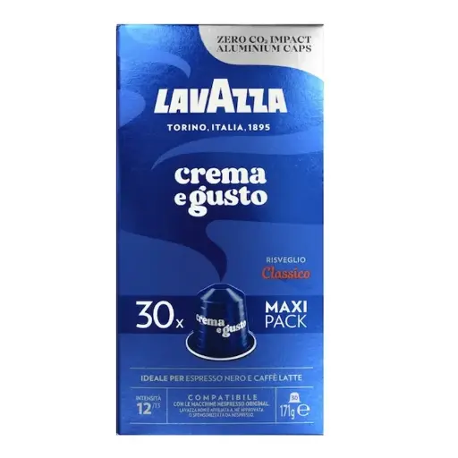 [0520900036] Lavazza Crema e Gusto 30 cápsulas compatibles con Nespresso