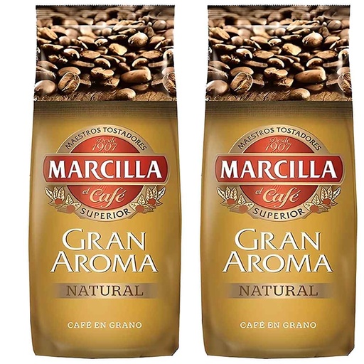 [36996X2BIS] 2 kilos Marcilla Gran Aroma Natural café en grano