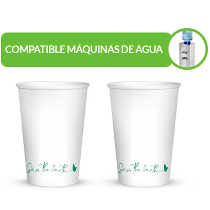 [GVASOPB7.5OZ] 50 Vasos Cartón 7,5oz · 220ml Bolsa Fuente Agua Café