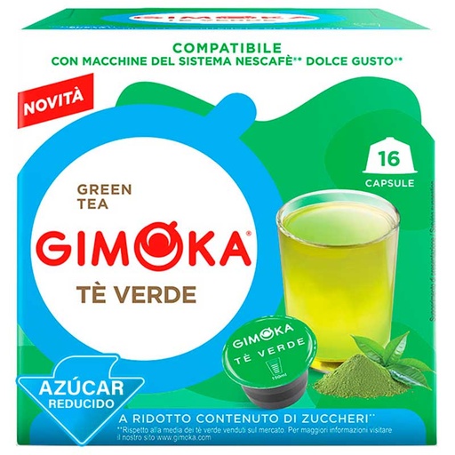 [GIM016825] Té Verde 16 Cápsulas Gimoka compatibles con Dolce Gusto