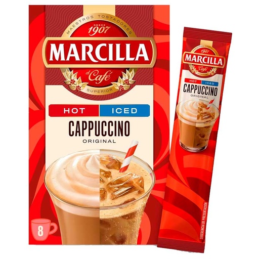 [4009545] Cappuccino Instantáneo - Marcilla 8 servicios de 17.5 gr