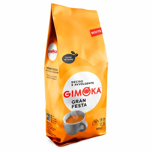 [GIM000435] Café Grano Gran Festa  Gimoka 1Kg Calidad Italiana
