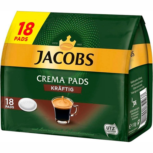 [8711000851937] Jacobs Senseo Crema Kraftig Café Intenso y con Cuerpo – 18 Monodosis