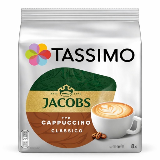 [TAS500002] Cappuccino Classico Jacobs 8  Servicios Tassimo