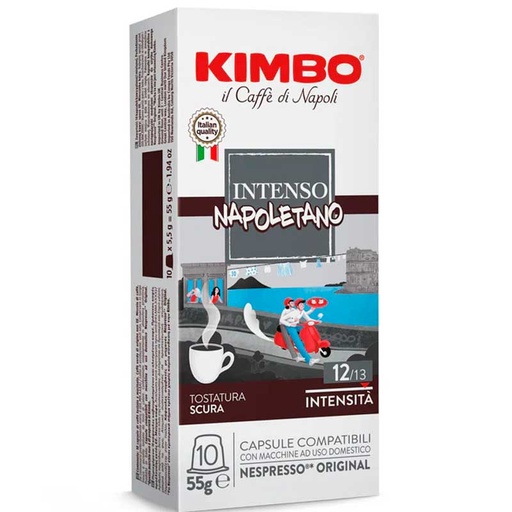 [KIM45682] Kimbo Intenso Napoletano Intensidad 13 compatibles con Nespresso  10 cápsulas de café