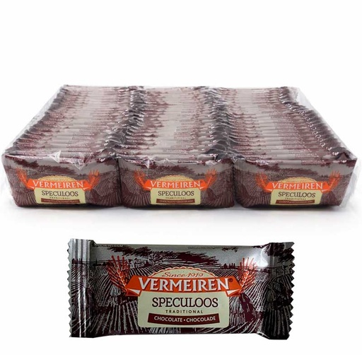 [9286] Vermeiren 75 Galletas speculoos con lagrimas chocolate  para acompañar al café 