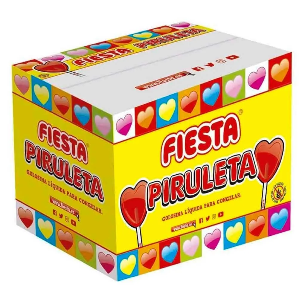 [48487] Caja Piruleta Congelable Fiesta 30 unidades de 60 gramos