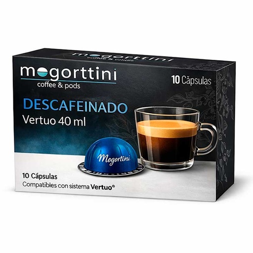 [MOG105] Descafeinado 40 ml Compatibles vertuo® Mogorttini  10 cápsulas
