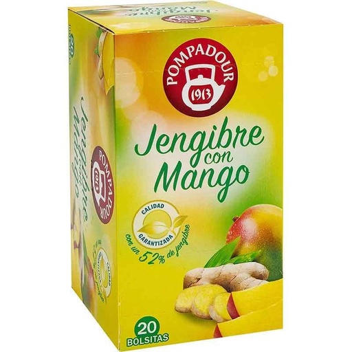 [70809] Jengibre con Mango 20 bolsitas Pompadour