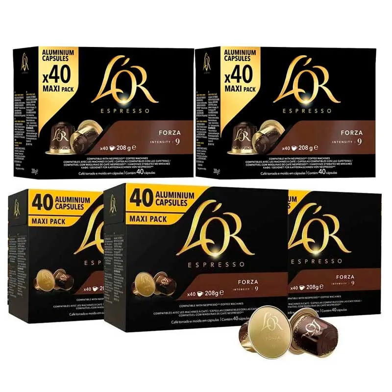 [04028489X5] Forza L'or 200 cápsulas  compatible Nespresso