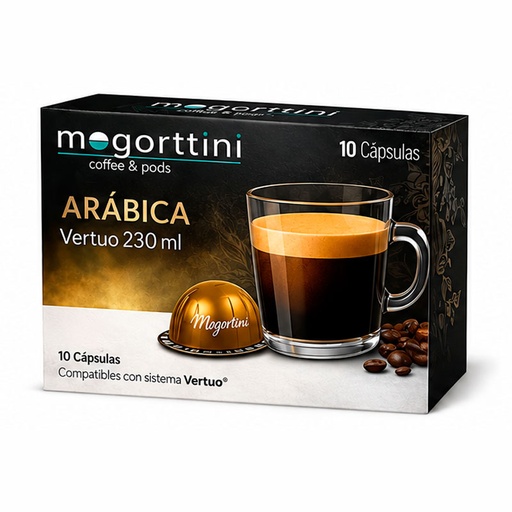 [MOG114] Arabica 230 ml Compatibles vertuo® Mogorttini  10 cápsulas