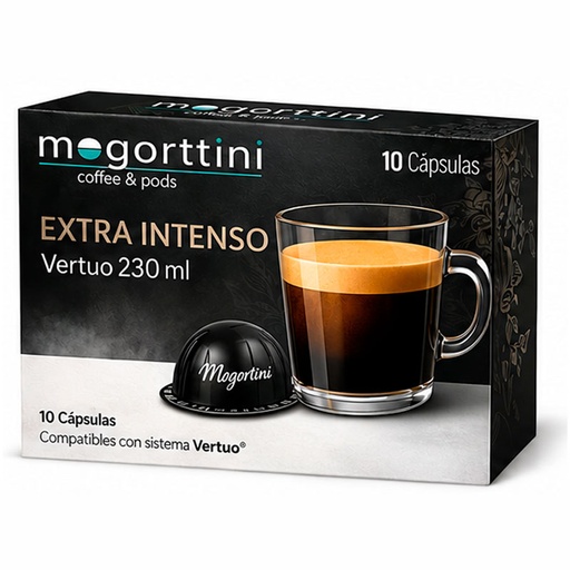 [MOG116] Extra Intenso 230 ml Compatibles vertuo® Mogorttini  10 cápsulas