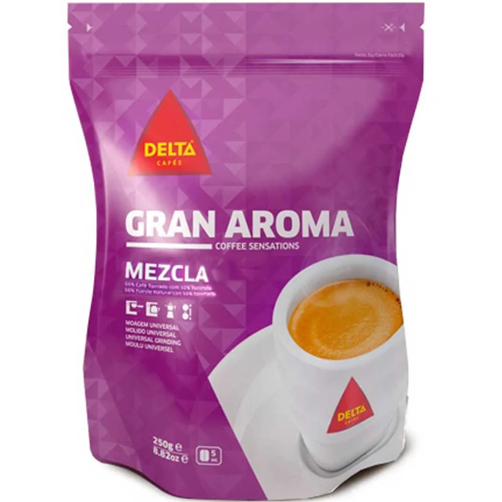 [5122051] Café molido Gran Aroma Mezcla 220g. Delta Cafés
