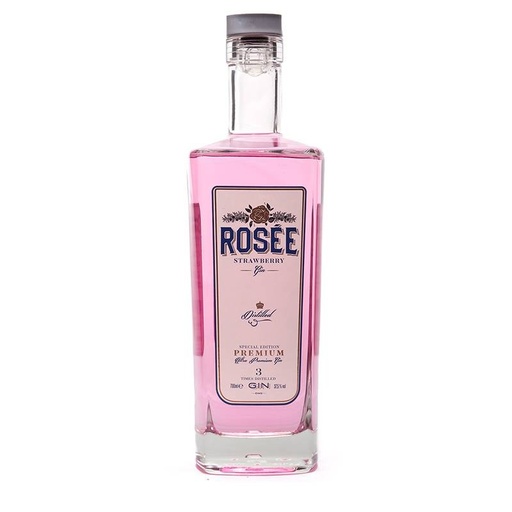 [9318590025053] Gin Rosée Strawberry PREMIUM, botella  70cl