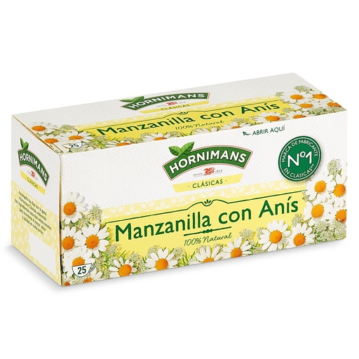 [4058343] Manzanilla con Anís 100% natural. 25 sobres Pompadour