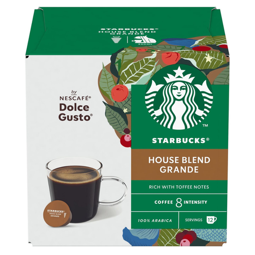 [12532608] House Blend Grande Starbucks 12 cápsulas Nescafé Dolce Gusto 7613036940818