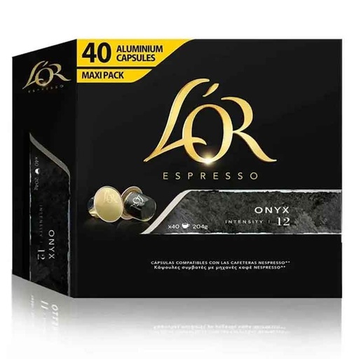 [4019265] Onyx L'OR 40 Cápsulas Maxi Pack compatibles nespresso