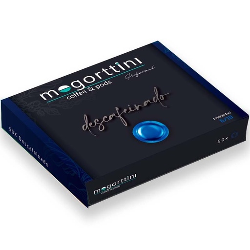 [MOG010] Descafeinado Mogorttini, compatibles con Nespresso Profesional 50 cápsulas.