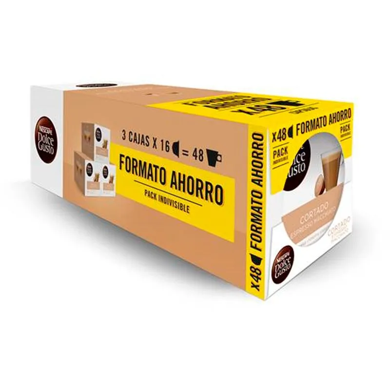 [12444639] Cortado Pack Ahorro 48 Cápsulas Nescafé Dolce Gusto Original
