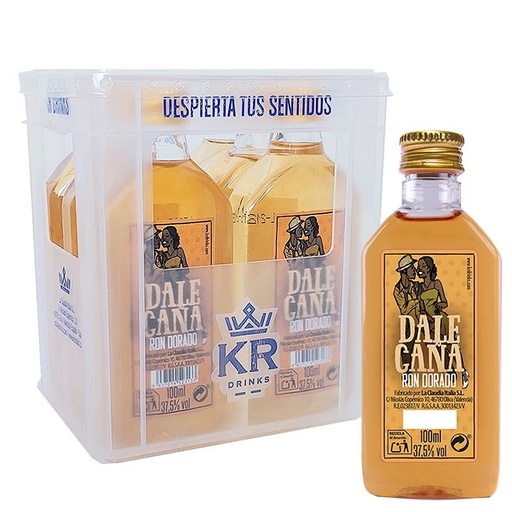 [008802003003] Mini cajón Ron Dorado Dale Caña 8 botellas de 50ml KRDrinks