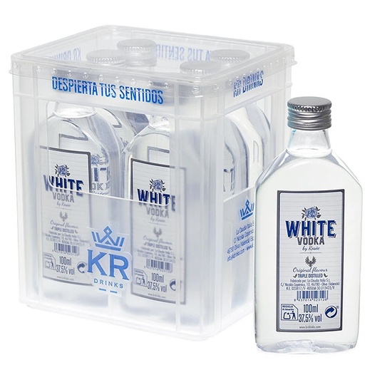 [007807003005] Mini cajón White Vodka 8 botellas de 50ml KRDrinks