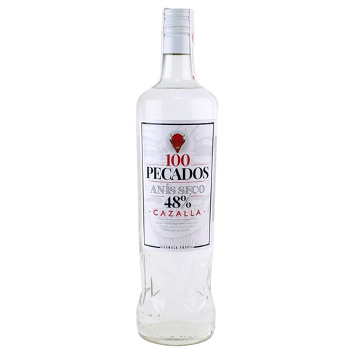 [009909000401] Cazalla 100 Pecados 48% Anís Seco 1 Litro