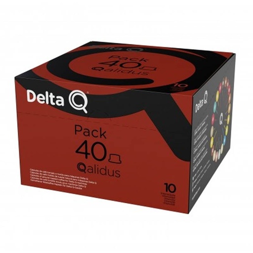 [6254503] Pack XL Qalidus, Espresso intensidad 10, 40 cápsulas Delta Q 5601082040066