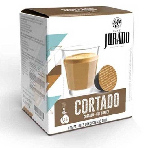 [30015945] Cortado Espresso 16 Cápsulas café Jurado Compatibles Dolce Gusto