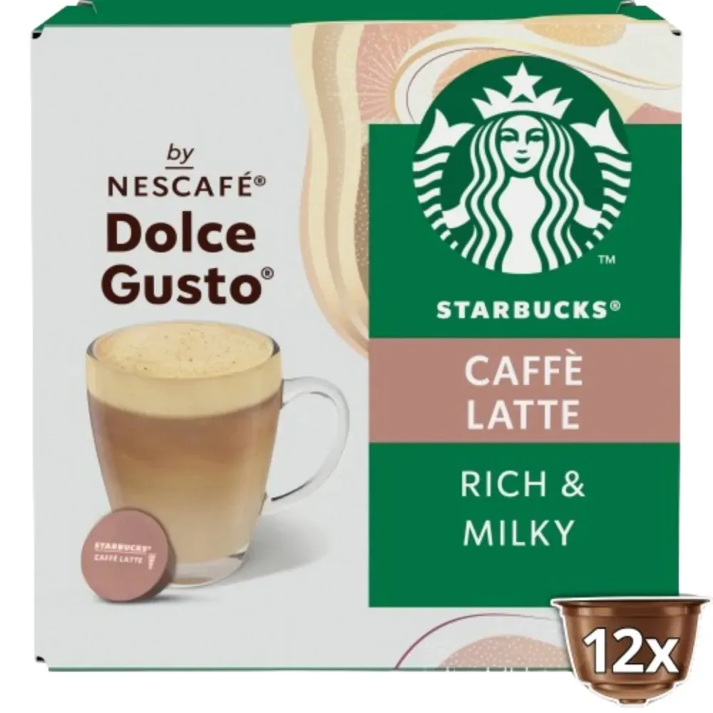 [12607039] Caffè Latte Starbucks Compatible con Dolce Gusto 12 servicios