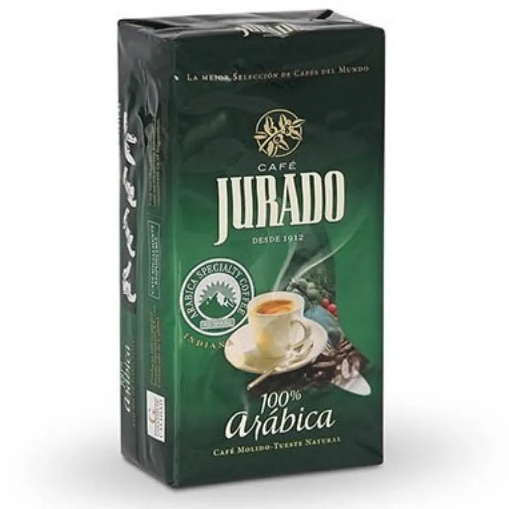 [30016327] Arábica Café molido Jurado, Cafés del mundo. 250 gr.