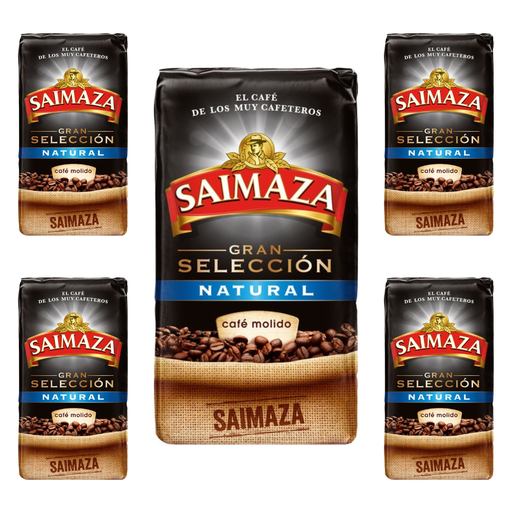 [4032388X5] Pack de 5 Saimaza molido Gran Selección Natural, 250 gramos