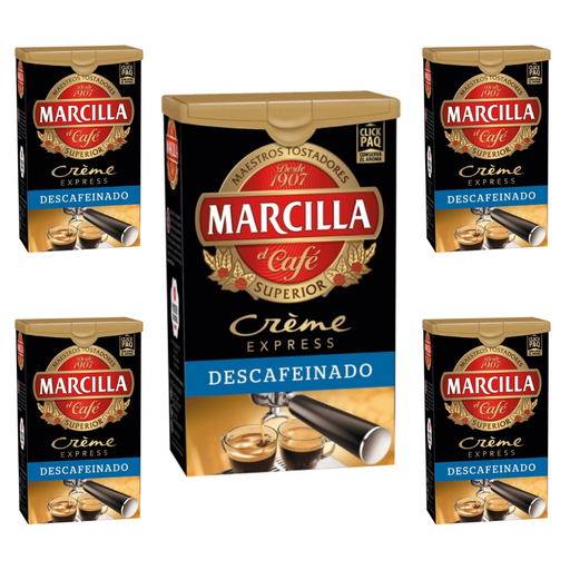 [4071430X5] Pack de 5 Marcilla molido Creme Express descafeinado mezcla , 250 gramos