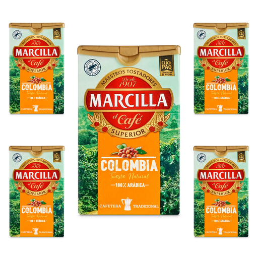 [4070474X5] Pack de 5 Marcilla molido Colombia 200 gramos