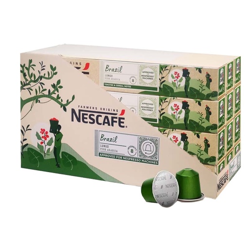 [6621213X12] Nescafé Brazil Lungo 120 cápsulas para sistema Nespresso®