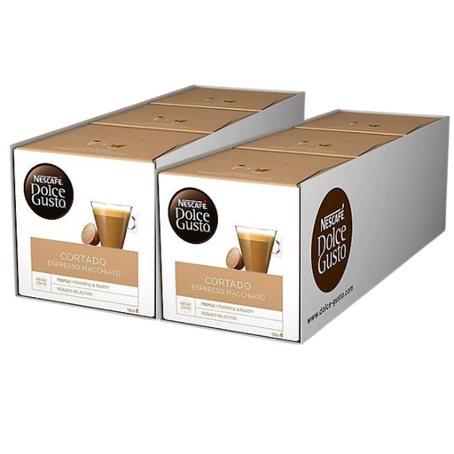 [12168426X6] Café Cortado Pack 96 cápsulas Dolce Gusto