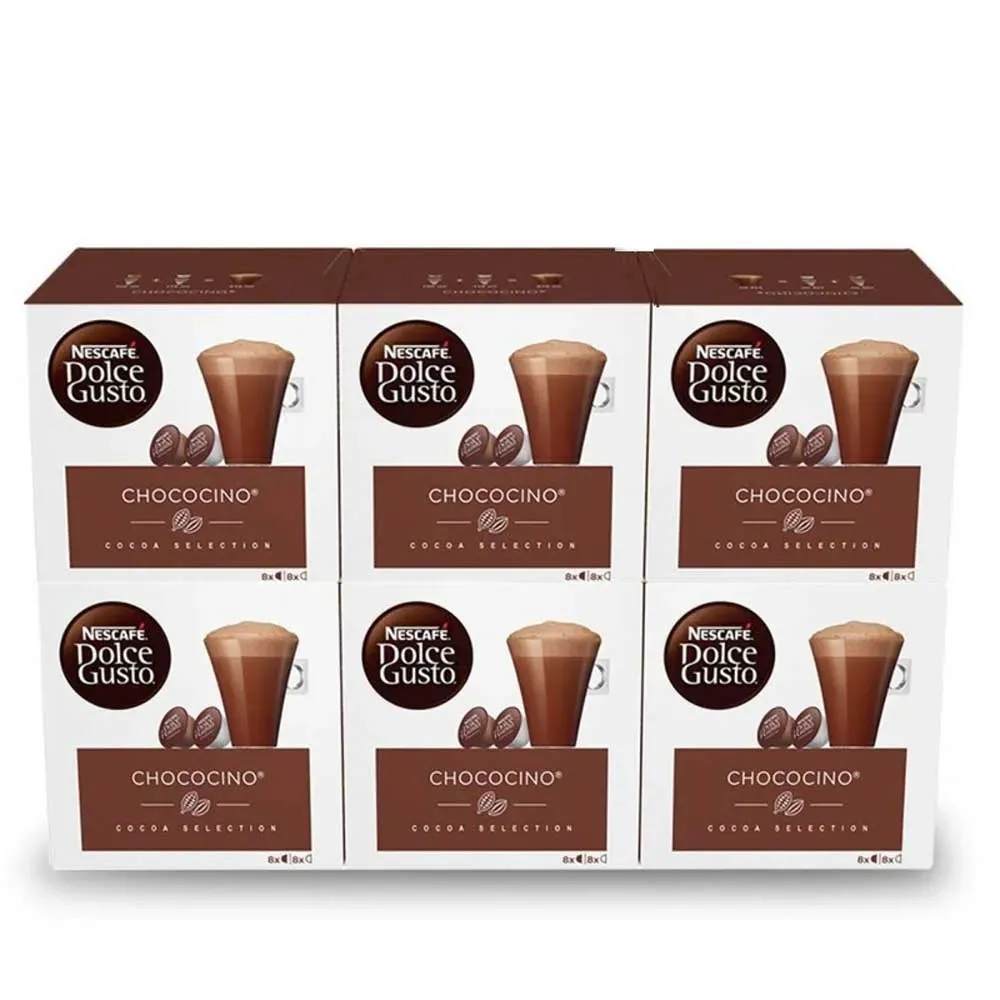 [12367419X6] Chococino 6 cajas de 16 cápsulas Dolce Gusto