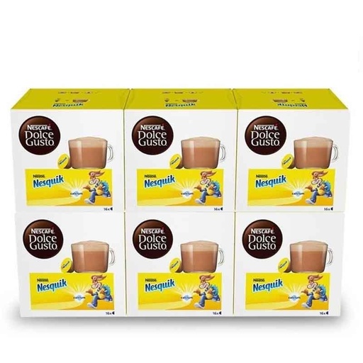 [12395774X6] Nesquik 6 cajas de 16 cápsulas Dolce Gusto