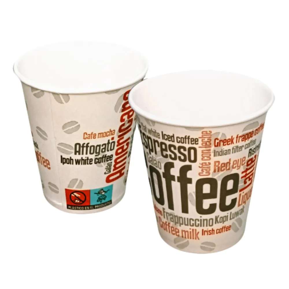 [SUS006] Vasos de Papel para Café Diseño Coffee 6/7 onzas 165ml 50 unidades