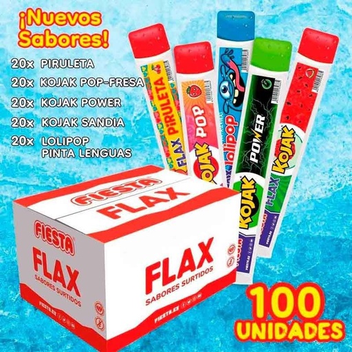 [48954] 100 unidades Flax Surtido Fiesta Congelable 70 ml.