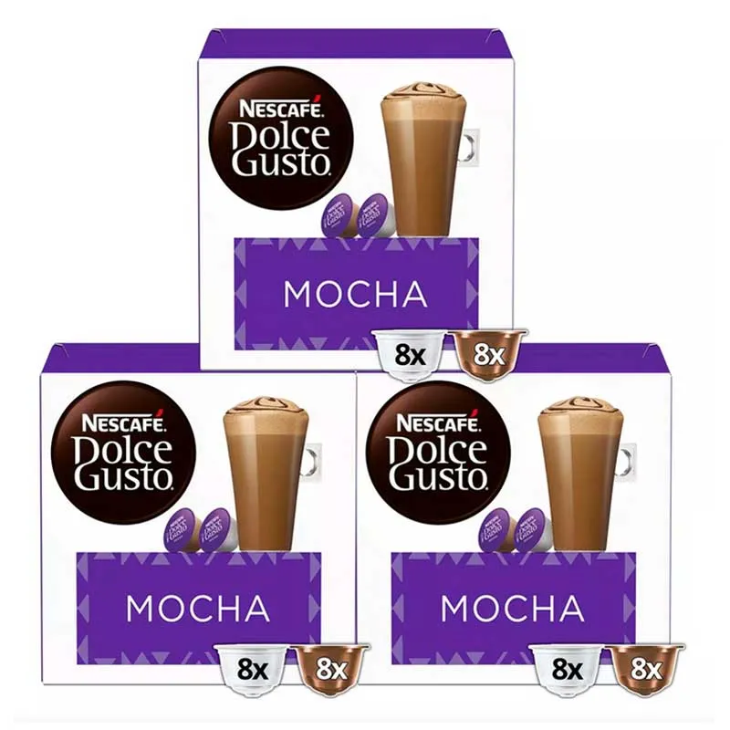 [12534489X3] Café Mocha Dolce Gusto 3 cajas de 8 servicios