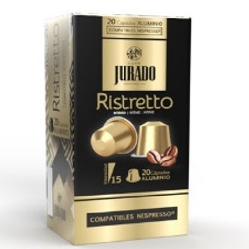 [30016427] Ristretto Café Jurado, 20 cápsulas aluminio para Nespresso