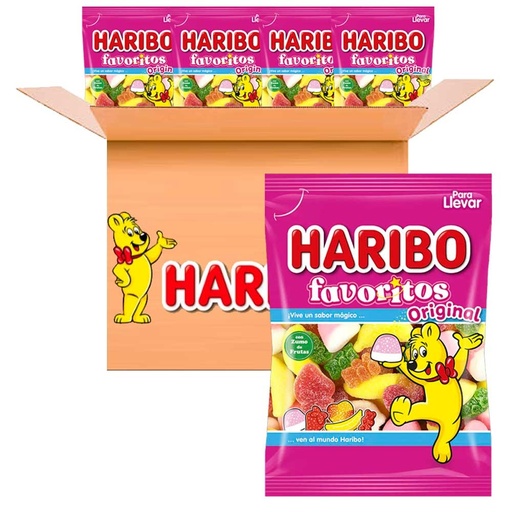 [14032] Favoritos Original de Haribo Caja de 18 ud x 90 gr de gominolas
