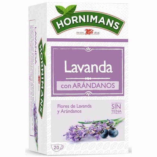 [4061580] Flores de Lavanda con Arándanos sin teína Hornimans 20 sobres