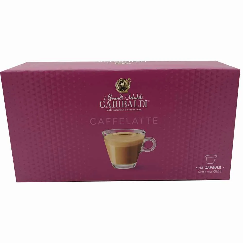 [CUPCCDGACLT16] Caffè Latte GM3 en Cápsulas – 16 Unidades Compatibles con Cafetera Eclissi