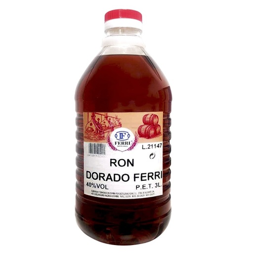 [2092] Ron Dorado 3L, destilerias Ferri
