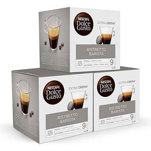 [12562748X3] Café Ristretto Barista Pack 48 cápsulas Dolce Gusto