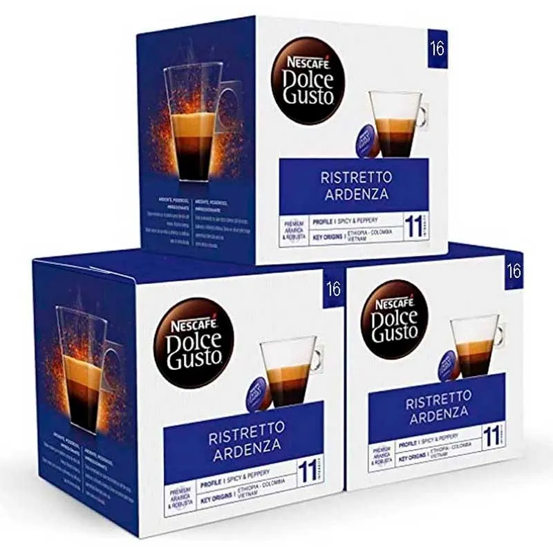[12562727X3] Café Ristretto Ardenza Pack 48 cápsulas Dolce Gusto