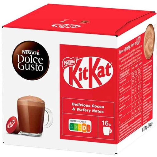 [12581057] KitKat 16 cápsulas de chocolate Dolce Gusto Original