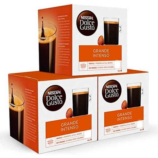 [12529114X3] Café Grande Intenso Pack 48 cápsulas Dolce Gusto